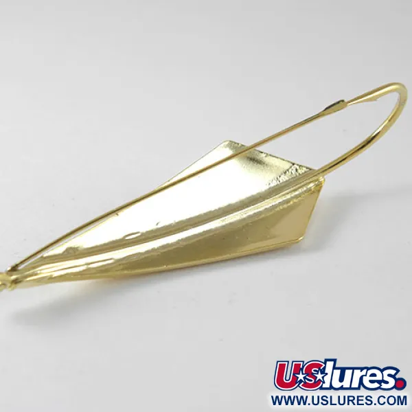   Weedless Rebel ArrowHead, 1/2oz Gold (Gold Plated) fishing spoon #1023