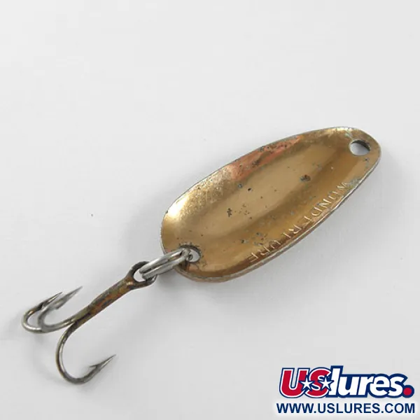 Vintage  Acme Wonderlure, 3/16oz Hammered Copper fishing spoon #1035