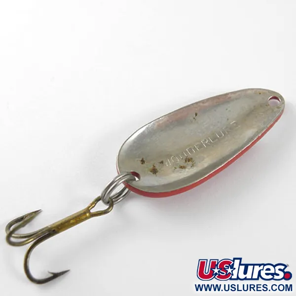 Vintage  Acme Wonderlure, 1/4oz Red / Black fishing spoon #1038