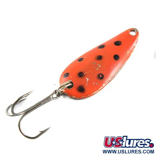Vintage  Acme Wonderlure, 1/4oz Red / Black fishing spoon #1038