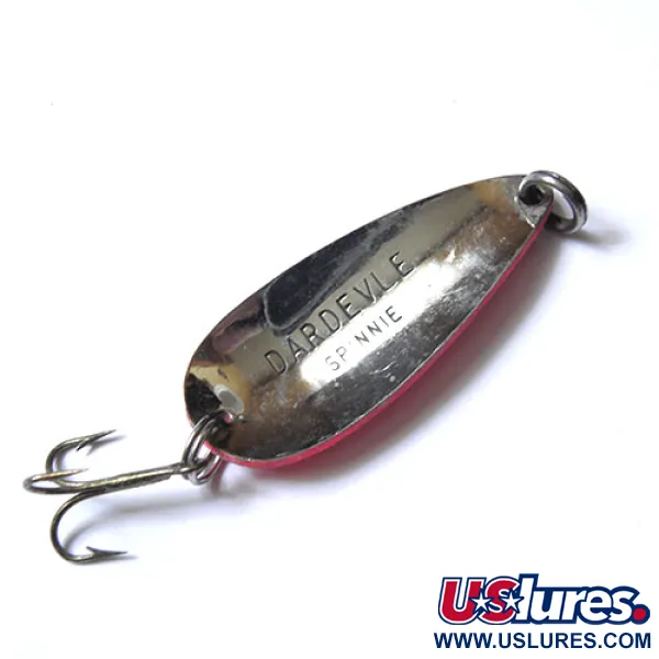 Vintage  Eppinger Dardevle Spinnie, 1/3oz Bright Red fishing spoon #1049