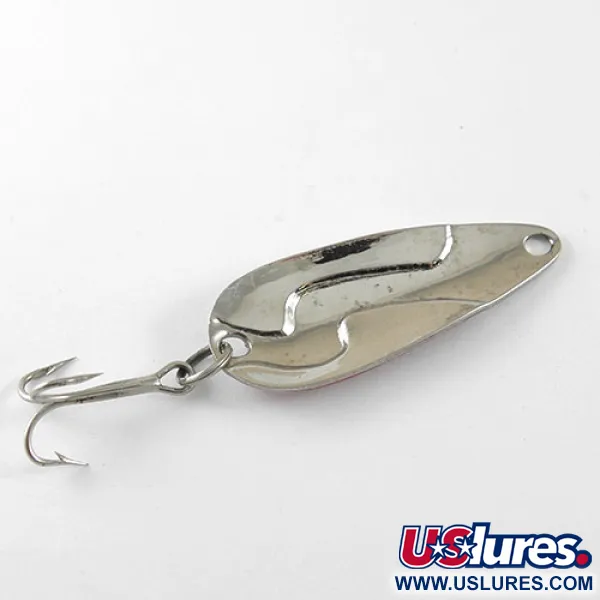 Vintage  Weber Kobbler, 1/4oz Red / White / Nickel fishing spoon #1052