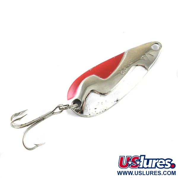 Vintage  Weber Kobbler, 1/4oz Red / White / Nickel fishing spoon #1052