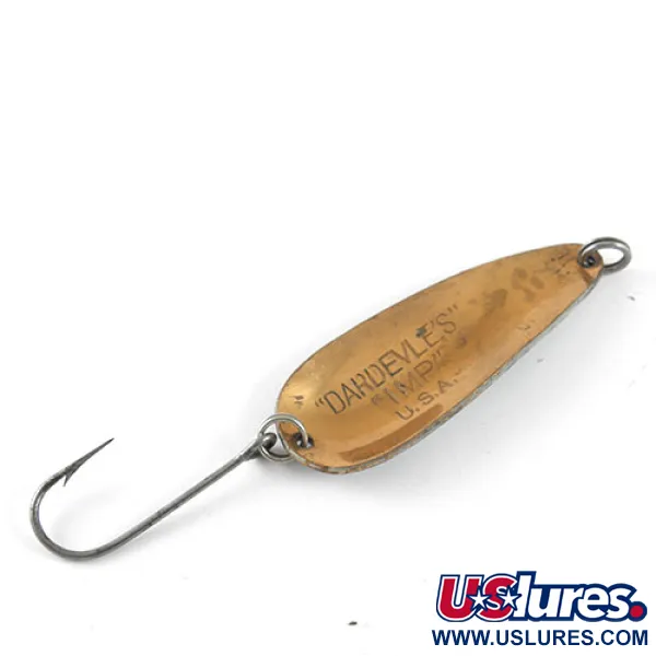 Vintage  Eppinger Dardevle Imp, 2/5oz Blue / Scale (Herring) fishing spoon #1059