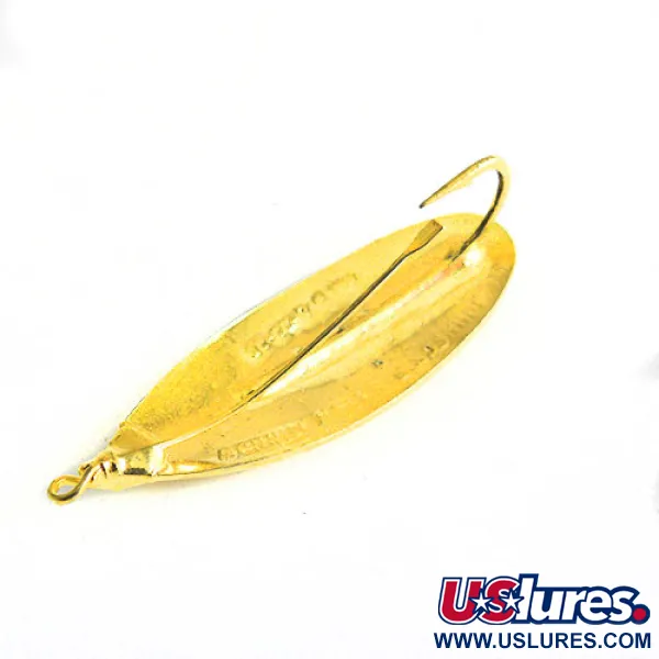 Vintage   Johnson Silver Minnow, 1/4oz Gold fishing spoon #1071