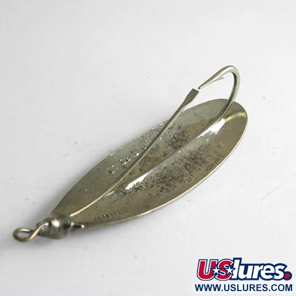 Vintage   Johnson Silver Minnow, 1/4oz Nickel fishing spoon #1073
