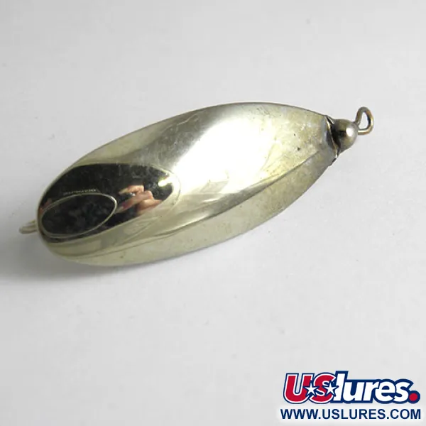 Vintage   Johnson Silver Minnow, 1/4oz Nickel fishing spoon #1073