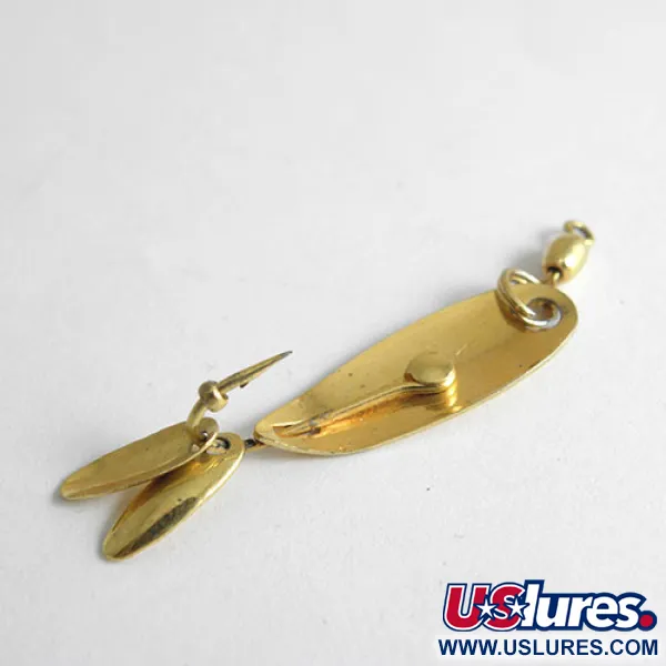 Vintage  Yakima Bait Hildebrandt, 1/32oz Gold fishing spoon #1074