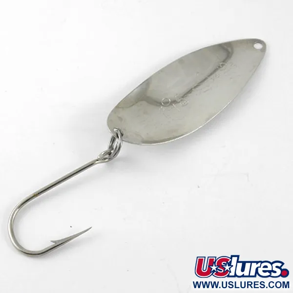 Vintage  Seneca Little Cleo (Hula Girl) 1079, 1/4oz Nickel / Green fishing spoon #1079