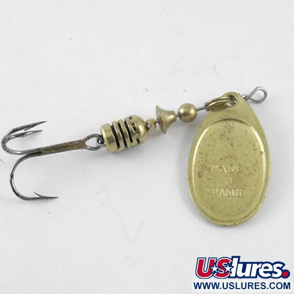 Vintage   Mepps Aglia 2, 3/16oz Brass spinning lure #1091