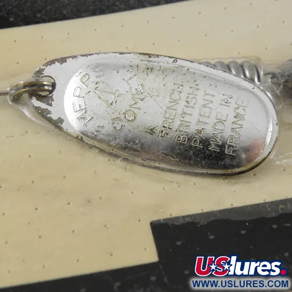    Mepps 3 Comet (with soft bait), 3/5oz Nickel spinning lure #1093