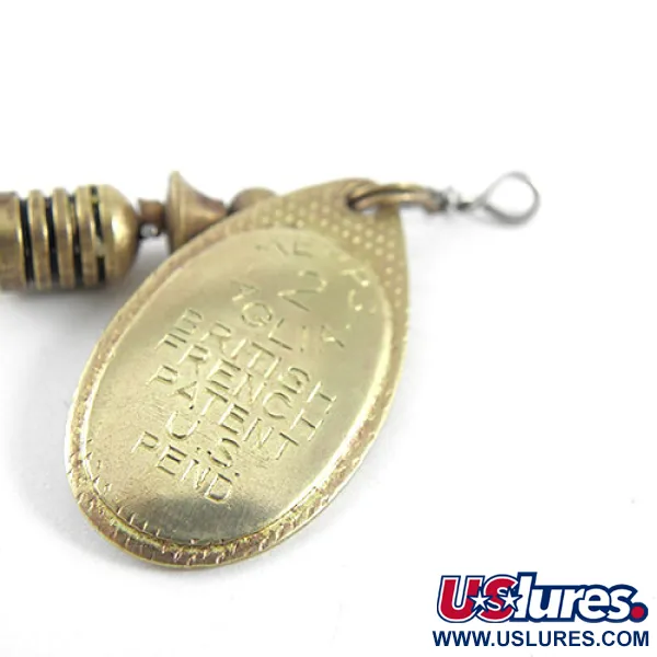 Vintage   Mepps Aglia 2, 3/16oz Brass spinning lure #1098