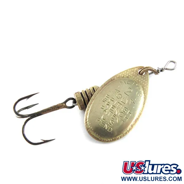 Vintage   Mepps Aglia 2, 3/16oz Brass spinning lure #1098