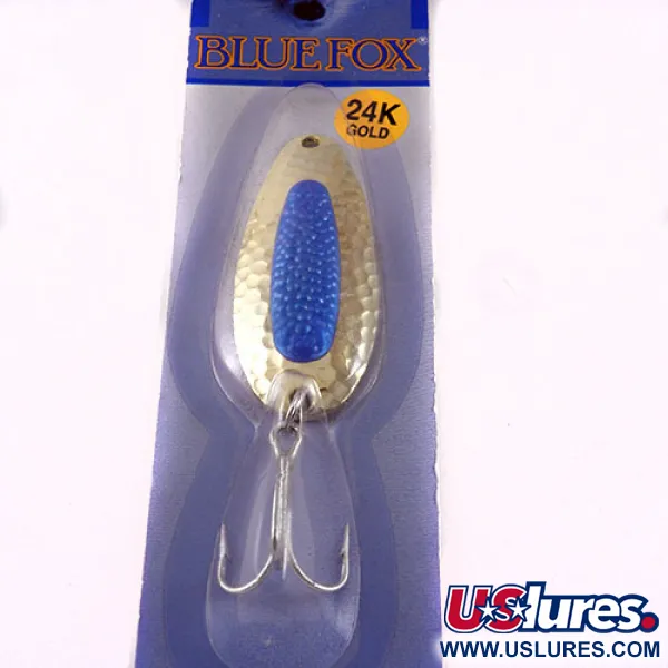   Blue Fox Pixee , 3/4oz Gold / Blue fishing spoon #1109
