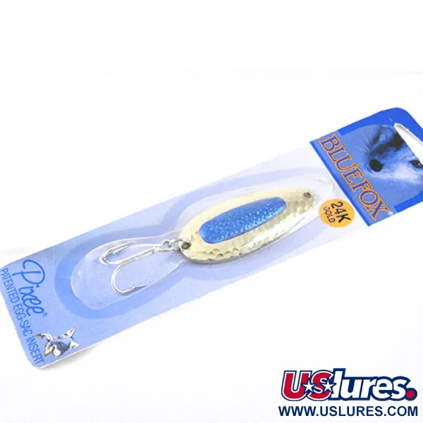   Blue Fox Pixee , 3/4oz Gold / Blue fishing spoon #1109