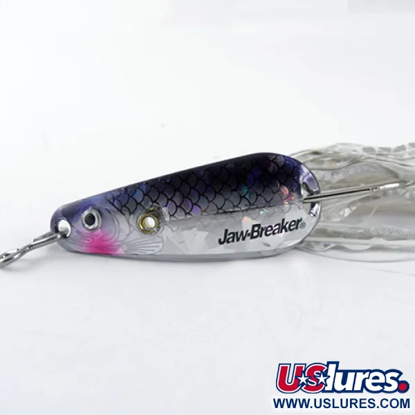Vintage  Northland tackle Jaw-Breaker, 1/2oz Nickel / Rainbow fishing spoon #1112