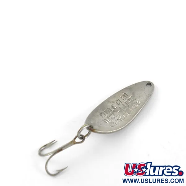 Vintage  Seneca Little Cleo, 1/4oz Nickel / Blue fishing spoon #1123