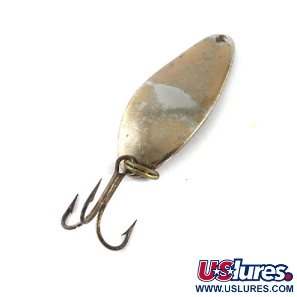 Vintage  Seneca Little Cleo, 1/4oz Bronze (Brass) fishing spoon #1132