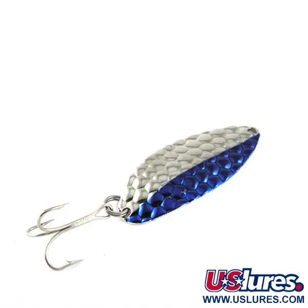 Vintage  Acme Little Cleo, 2/5oz Nickel / Blue fishing spoon #1137