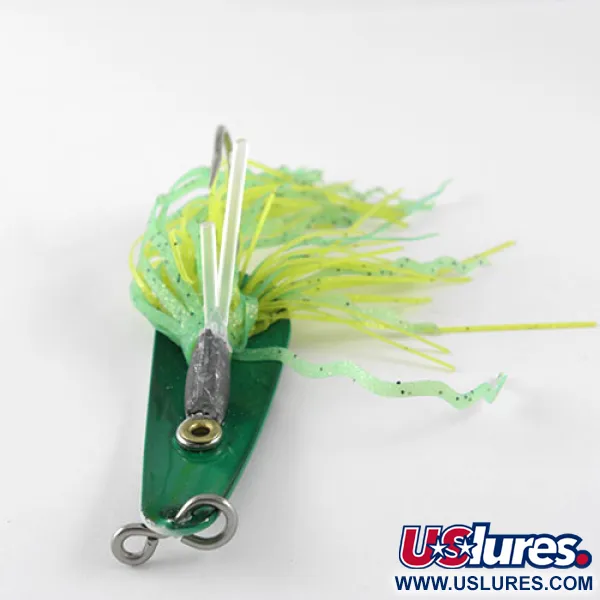 Vintage  Northland tackle Jaw-Breaker, 1/2oz Green fishing spoon #1139