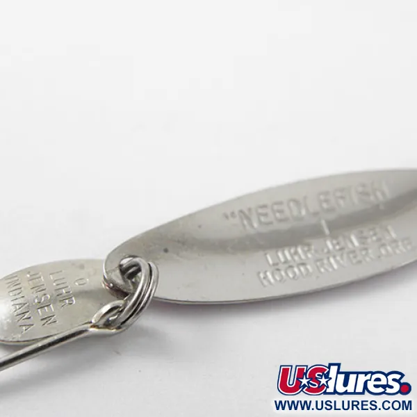 Vintage  Luhr Jensen Needlefish 1, 1/16oz Purple / Nickel fishing spoon #1165