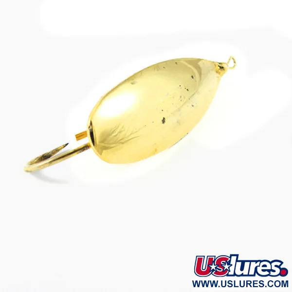 Vintage   Johnson Silver Minnow, 3/4oz Gold fishing spoon #1173