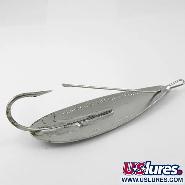 Vintage   Johnson Silver Minnow, 1oz Trout / Silver fishing spoon #1174