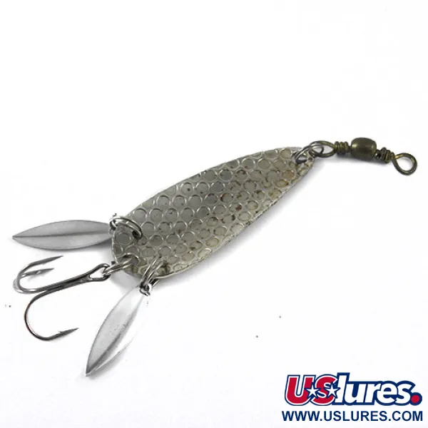 Vintage  Worth Chippewa, 2/5oz Nickel fishing spoon #1179