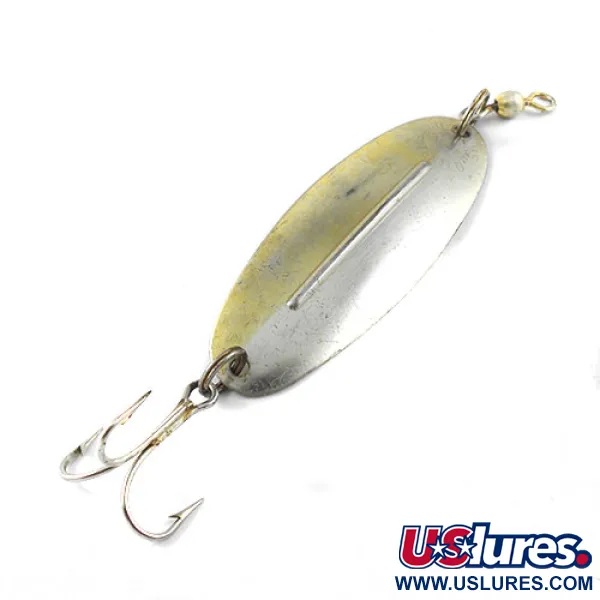 Vintage  Williams WIlliams Wabler, 2/3oz Silver / Gold (Silver plated) fishing spoon #1187