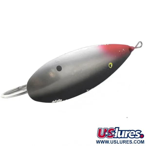 Vintage   Johnson Silver Minnow, 1oz Nickel / wounded fry fishing spoon #1196