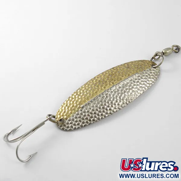 Vintage   Williams Wabler, 2/3oz Silver / Gold (Silver plated) fishing spoon #1202