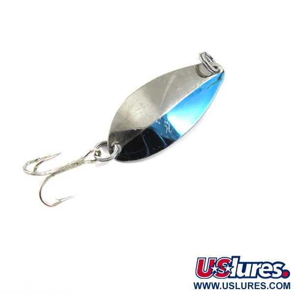 Vintage  Acme Little Cleo, 1/16oz Nickel / Blue fishing spoon #1209
