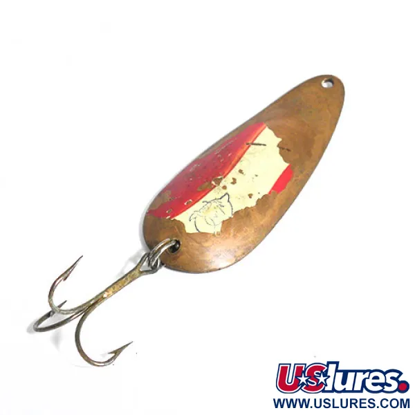 Vintage  Eppinger Dardevle Dardevlet , 3/4oz Copper fishing spoon #1212