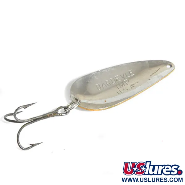 Vintage  Eppinger Dardevle Imp, 2/5oz Nickel fishing spoon #1214