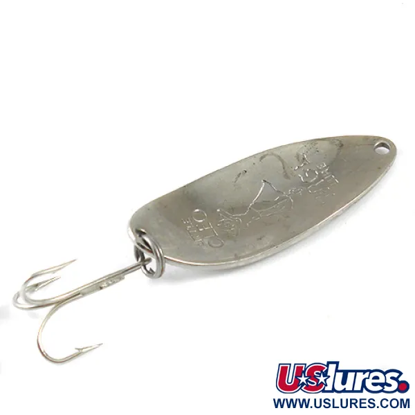 Vintage  Seneca Little Cleo (Hula Girl), 1/2oz Nickel fishing spoon #1225