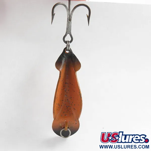 Vintage   Buck Perry spoonplug, 3/16oz Brown fishing spoon #1229