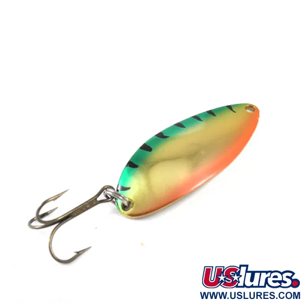 Vintage  Seneca Little Cleo (Hula Girl), 1/2oz Fire Tiger fishing spoon #1237