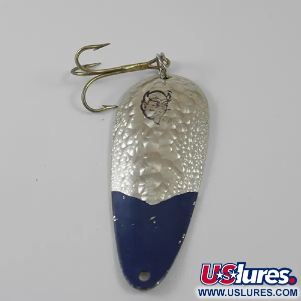 Vintage  Eppinger Dardevle Dardevlet , 3/4oz Crystal (Silver Scale)  fishing spoon #1247