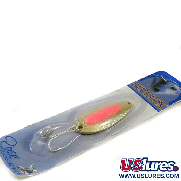  Blue Fox Pixee, 3/4oz Pink / Gold (Gold Plated) fishing spoon #1274