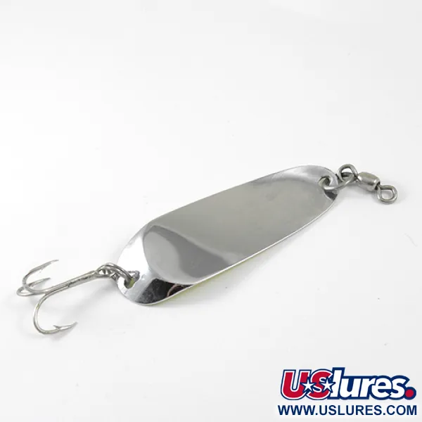 Vintage   Andy Reekers, 2/5oz Yellow / Red dots / Nickel fishing spoon #1286