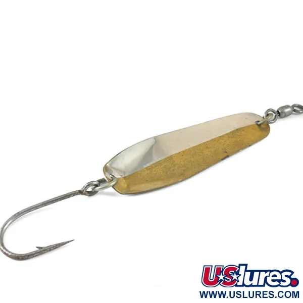 Vintage   Luhr Jensen McMahon 6, 1oz Nickel / Brass fishing spoon #1300