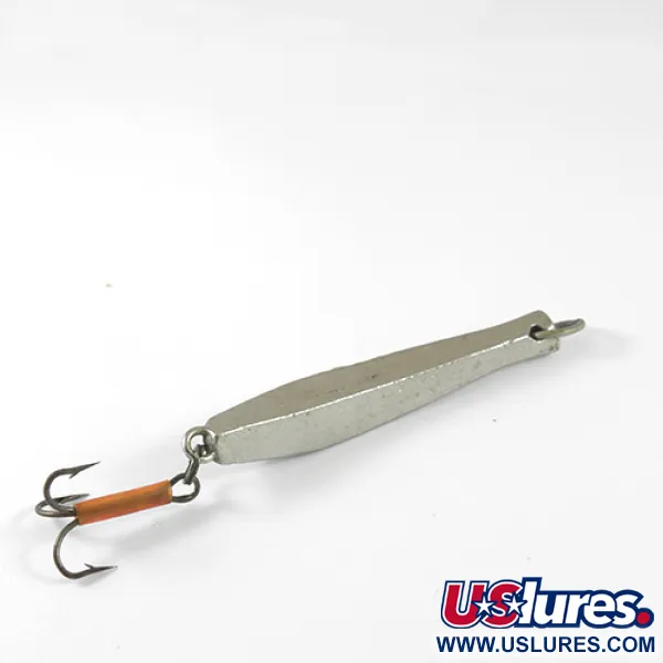 Vintage  Unknown Jig Lure, 1 1/4oz Silver fishing spoon #1301