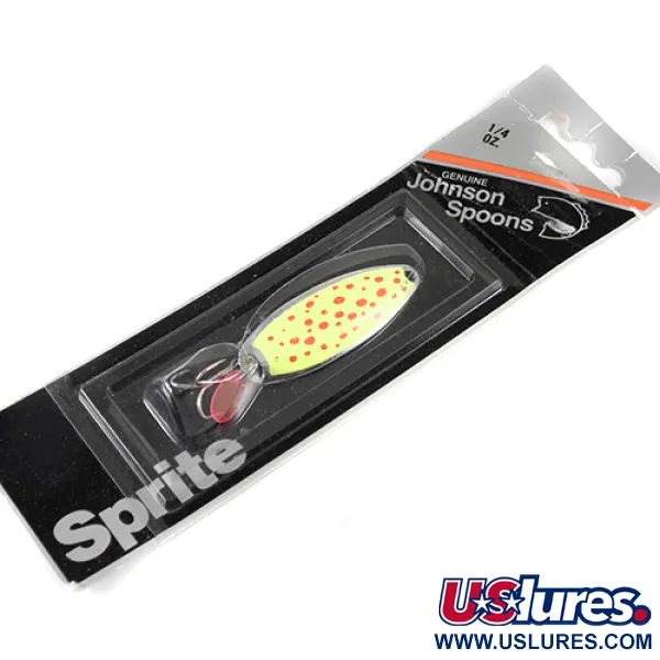   Johnson Sprite, 1/4oz Nickel / Yellow fishing spoon #1330