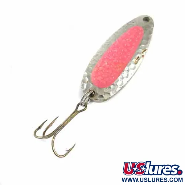 Vintage   Blue Fox Pixee , 1/2oz Nickel / Red fishing spoon #1374