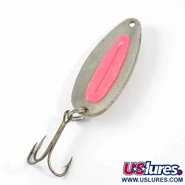 Vintage   Blue Fox Pixee , 1/2oz Nickel / Red fishing spoon #1374