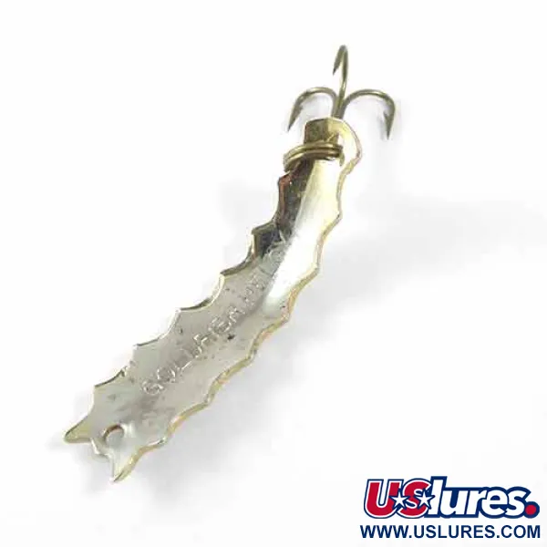 Vintage  Al's gold fish Goldfish Helgy, 1/8oz Nickel fishing spoon #1375