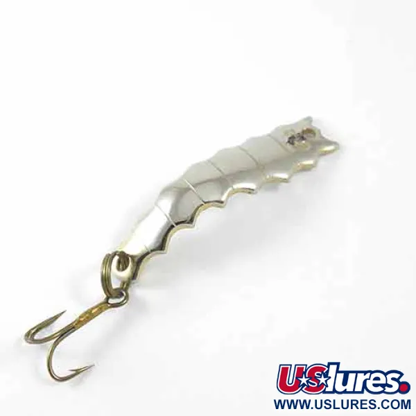 Vintage  Al's gold fish Goldfish Helgy, 1/8oz Nickel fishing spoon #1375