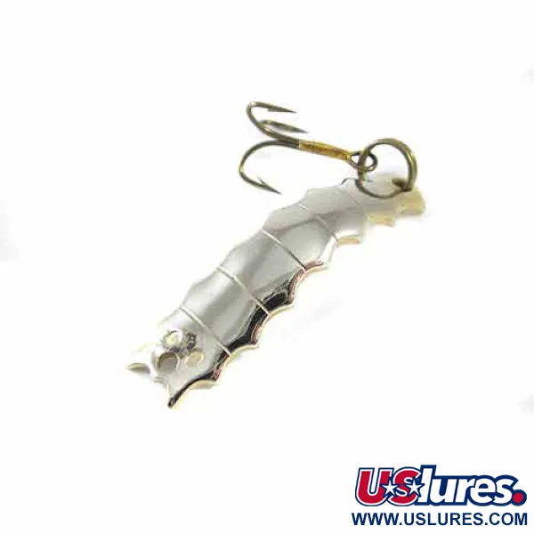 Vintage  Al's gold fish Goldfish Helgy, 1/8oz Nickel fishing spoon #1375