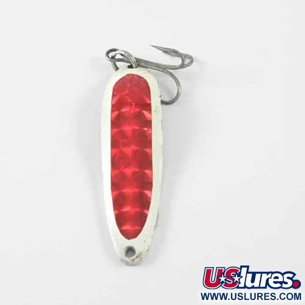 Vintage  Eppinger Dardevle Cop-E-Cat 7300, 1/2oz White / Red / Nickel fishing spoon #1380