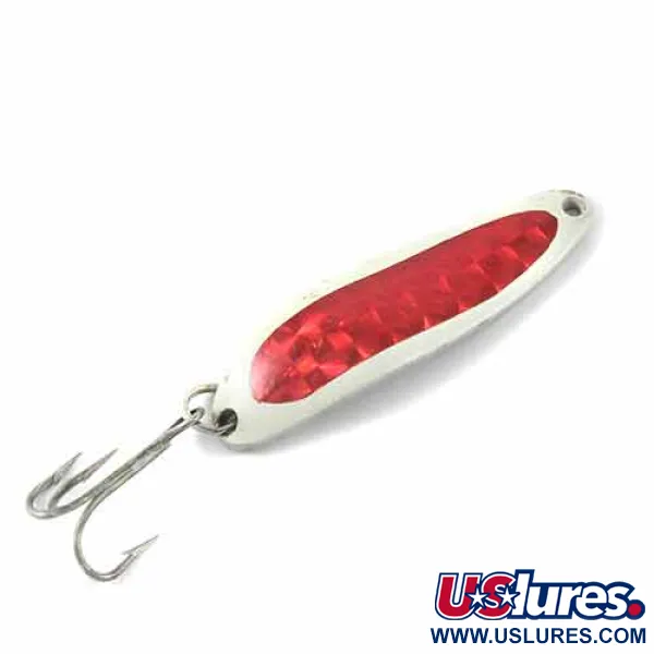 Vintage  Eppinger Dardevle Cop-E-Cat 7300, 1/2oz White / Red / Nickel fishing spoon #1380
